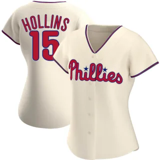 Women's Authentic Cream Dave Hollins Philadelphia Phillies Alternate Jersey