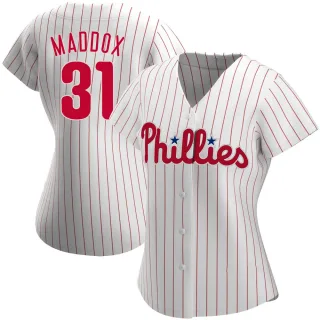 Women's Authentic White Garry Maddox Philadelphia Phillies Home Jersey