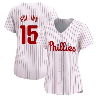 Women's Limited White Dave Hollins Philadelphia Phillies Home Jersey