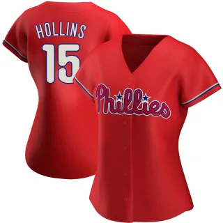 Women's Replica Red Dave Hollins Philadelphia Phillies Alternate Jersey