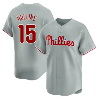 Youth Limited Gray Dave Hollins Philadelphia Phillies Away Jersey