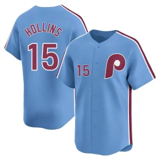 Youth Limited Light Blue Dave Hollins Philadelphia Phillies Alternate Jersey