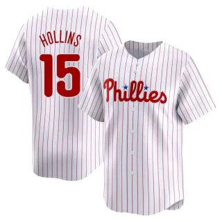 Youth Limited White Dave Hollins Philadelphia Phillies Home Jersey