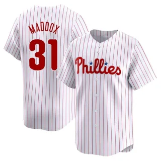 Youth Limited White Garry Maddox Philadelphia Phillies Home Jersey