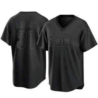 Youth Replica Black Garry Maddox Philadelphia Phillies Pitch Fashion Jersey