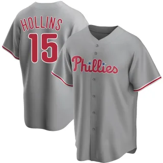 Youth Replica Gray Dave Hollins Philadelphia Phillies Road Jersey