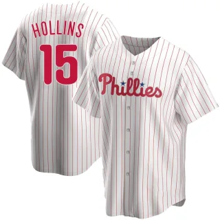 Youth Replica White Dave Hollins Philadelphia Phillies Home Jersey
